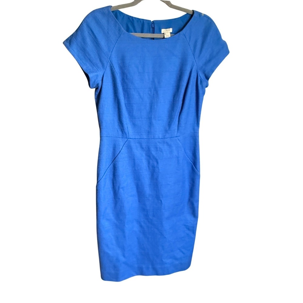 J.Crew‎ Blue Textured Dress Size 6